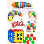 oruçoyuncak Eğitici Esnek Sök Tak Tırtıl 20 cm Bultak 2'Li Set