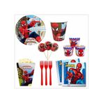 Örümcek Adam 8 Tabak, 8 Bardak, 8 Mısır Kutusu, 8 Cupcake, 10 Peçete, 10 Çatal, 10 Kürdan