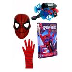 Orumcek Adam Spiderman Ok Atan Vantuz Ag Firlatan Eldiven Maske Seti