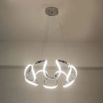 Örümcek Model 3 Renkli Modern Krom Led Avize Krom