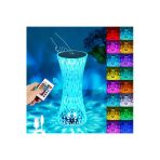 Orvalife Kopya - Dokunmatik Renk Değiştiren Kristal Masa Lambası Gece Lambası Rgb Led 16 Renk 4 Mod
