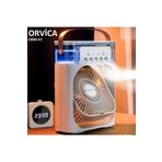 ORVİCA ORM-47 3'ü 1 Arada Hava Nemlendirici Gece Lambası ve Soğuk Buharlı Masa Tipi Fan Vantilatör