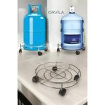 Orvila Damacana ve Tüp Taşıma Aparatı Metal - 30 cm Krom