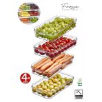 Orvila Orvila 4X Adet Frossa Buzdolabı Organizeri 2Lt Saklama Kabı & Erzak Kabı & Düzenleyici