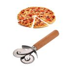 Orvila Orvila Bambu Saplı Çift Başlı Çelik Bıçaklı Lüx Pizza Kesici