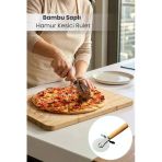 Orvila Orvila Bambu Saplı Pizza Ve Hamur Kesici Rulet
