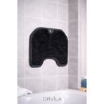 Orvila Silikon Sırt ve Ayak Masaj Matı / Banyo & Duş Içi Kaydırmaz Taban Vantuzlu Paspas - Antrasit