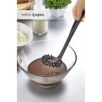 Orvila Yanmaz Yapışmaz Yüksek Isıya Dayanıklı Teflon Spiral Çırpıcı - Yumurta Çırpıcı 28 cm - Siyah