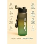 ORVO Shotay 750 ml Su Matarası – Kilitli Kapaklı, Ağızlıklı, Askılı Spor Matara (Degradeli Renk) ST-7216