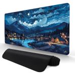 Oryn Nature Nocturne Edition | 70X30 cm Gaming Mousepad - (3mm Kalınlık) - Koyu Mavi