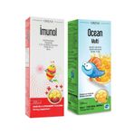 Orzax İmunol Ballı Çilek Aromalı 150 ml Sıvı + Ocean Multi Ballı Portakal Aromalı 150 ml Balık Yağı
