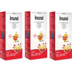 Orzax Ocean Imunol Ballı Çilek Aromalı Şurup 150 ml 3 Kutu Ekinazya Propolis C Vitamini Çinko İçerir