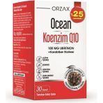 Orzax Ocean Koenzim Q10 100 MG Ubikinon + Karabiber Ekstresi 30 Kapsül Türkiye Menşeli Takviye