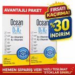 Orzax Ocean Kofre Vitamin D3+K2 20 Ml ( 1 Adet)