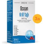 Orzax Ocean Krill Oil 30 Kapsül - 3 Adet (Toplam 90 Kapsül)