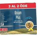 Orzax Ocean Plus 1200 mg Balık Yağı 90 Kapsül 3 Al 2 Öde Kampanyalı Yüksek Kaliteli Takviye