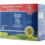 Orzax Ocean Plus Omega 3 1200 Mg 100 Kapsül Ekonomik Paket Yüksek Omega 3 Kaynağı Balık Yağı