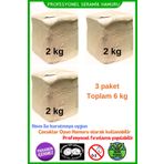 O&S Oyun ve Sanat Eğlen-Üret Seramik hamuru kil çamuru, doğal oyun hamuru 3 adet 2 kg toplam 6 kg, hobi faaliyet