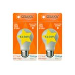 Osaka 12V 10W (75W) Beyaz Işık 6500K E27 Led Ampul, 2 Adet