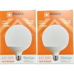 Osaka 15W (100W) 3000K (Günışığı) E27 Duylu G95 Led Glop Ampul (2 Adet)