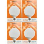 Osaka 15W (100W) 3000K (Günışığı) E27 Duylu G95 LED Glop Ampul (4 Adet) - Gün Işığı