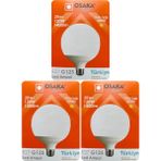 Osaka (3 Adet) 20W (120W) 3000K (Sarı Işık) E27 Duylu (Kalın Duy) Glop LED Ampul