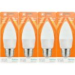 Osaka (4 Adet) Osaka 7W (50W) 3000K (Sarı) E27 Duylu (Kalın Duy) Mum LED Ampul