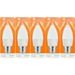Osaka (5 Adet) Osaka 7W (50W) 3000K (Sarı) E27 Duylu (Kalın Duy) Mum LED Ampul
