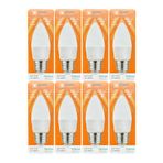 Osaka 7W (50W) 6500K Beyaz Işık E27 Duylu Mum Led Ampul, 8 Adet