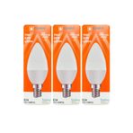 Osaka 7W (50W) Sarı Işık (3000K) E14 Duylu Led Mum Ampul, 3 Adet