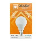 Osaka 7W LED Mini Ampul, E14 Duylu, Beyaz Işık 6500K