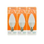 Osaka 9W (70W) Beyaz Işık (6500K) E14 Led Mum Ampul, 3 Adet