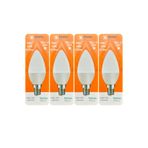 Osaka 9W (70W) Beyaz Işık (6500K) E14 Led Mum Ampul, 4 Adet