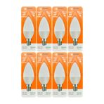 Osaka 9W (70W) Beyaz Işık (6500K) E14 Led Mum Ampul, 8 Adet