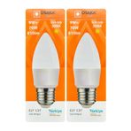 Osaka 9W (70W) Sarı Işık (3000K) E27 Duylu Led Mum Ampul, 2 Adet