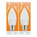 Osaka LED Ampul, 7W (50W), 6500K Beyaz Işık, E27 Duy, 2 Adet