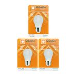 Osaka LED Ampul, 7W (50W), Beyaz Işık, E27 Duy, 3 Adet