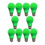 Osaka Light (10 Adet) Osaka 10W Yeşil Işık E27 Duylu (Kalın Duy) Led Ampul