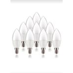 Osaka Light 10'Lu Paket 6w=50w Eşdeğer E14 3000k Gün Işığı (SARI IŞIK) 540lümen Led Buji Mum Ampul A+ Enerji