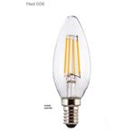 Osaka Light 6w 6500k Beyaz Işık E14 Duylu780 Lümen F Enerji Tüketimi Led Flemanlı Şeffaf Buji Mum Ampul