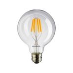 Osaka Light 8w 2700 Kelvin Sarı ışık E27 Duylu Şeffaf Flamanlı Led Glop Ampul 928 Lümen E Enerji