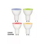 Osaka Light PRO 705 7W = 50W Eşdeğer Yeşil Renkli Gu10 Duylu Smd Led Çanak Ampul 630 Lümen A+ Enerji Tüketimi