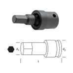 Osaka Ln12ma12 Mafsallı Allen Lokma 1/2" 12 Mm