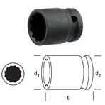 Osaka Ln38y14 Yıldız Lokma 3/8" 14 Mm