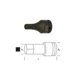 Osaka Tool LN1A36 1 inç 36 mm Havalı Alllen Lokma