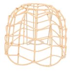 OSALADI 1 Adet Taklit rattan abajur hasır lamba büyük rattan abajur rattan lambası yaşamak tavan dekoratif lamba Ev dekorasyonunu tamamlar avize gölge ışık örtüsü Taklit ipi Khaki