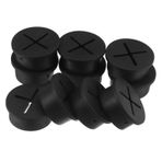 OSALADI 10 Adet Açma Kapağı Kordon Rondelası Fiş Deliği Kapağı Masa Kablosu Deliği Delik Masa Deliği Kapağı Küçük Takozlar Duvar Rondelası Masa Rondelası Kablosuz Black Karın Kası
