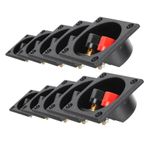 OSALADI 10 Adet Hoparlör Kutusu Konnektörleri Terminal Blokları Subwoofer Kutusu Için Kablo Kıvrımları Hoparlör Tel Terminalleri Konnektörleri Araba Ses Sistemi Için
