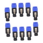 OSALADI 10 Paket Stereo Hoparlör Kablo Bağlantıları Hoparlörler Amplifikatörler Ve Ev Sinema Sistemleri Için Ses Bağlantıları