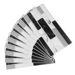 OSALADI 18 Parça Siyah Beyaz İmitasyon Mermer Duvar Sticker 3d Duvar Paneli Mutfak Fayansı Transferleri Beyaz Duvar Kağıdı Backsplash Üzerinde Sopa 3 Boyutlu Pvc Yer Karoları Seramik Karo